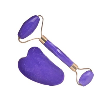 НАБОР РОЛИКОВ ДЛЯ ЛИЦА + КАМЕНЬ ДЛЯ ЛИЦА + КОРОБКА - ФИОЛЕТОВЫЙ В ПОДАРОК