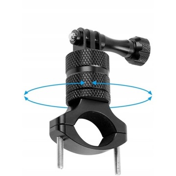 КРЕПЛЕНИЕ НА ВЕЛОСИПЕДНЫЙ РУЛЬ МОТОРА 360° ДЛЯ КАМЕРЫ DJI GOPRO АЛЮМИНИЙ