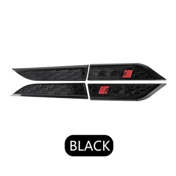 1 пара эмблем ABS RS5, боковая наклейка, накладка на бампер, наклейка на крыло, значок для Audi