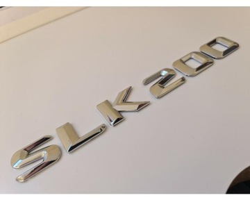 Slk200 Silver Chrome Letter Number Rear Boot Badge