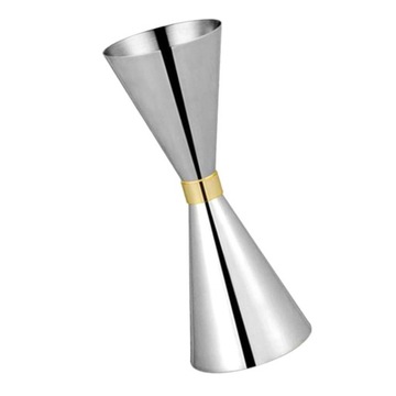 Джиггер в японском стиле двойной для коктейлей из нержавеющей стали 60, 90 мл, серебристый