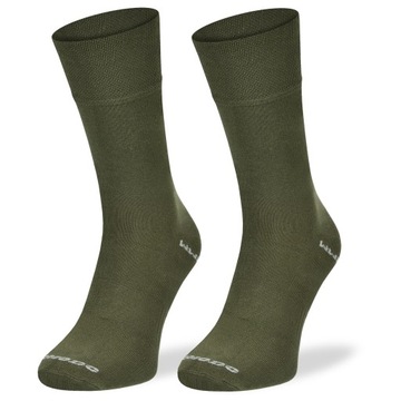 Przeciwkleszczowe skarpety trekkingowe khaki SMP2