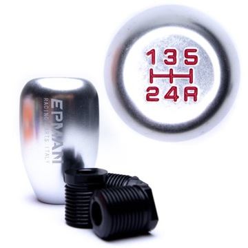 Epman Aluminiowa Gałka Zmiany Biegów 5 Srebrna JDM Tuning Adaptery
