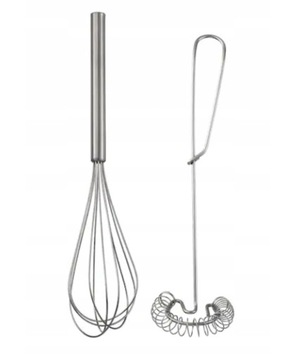 IKEA Idealisk trzepaczki x2 stal nierdz.