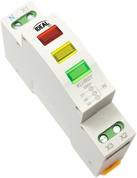 KONTROLKA SYGNALIZACYJNA LAMPKA 3F KOLOROWA 230V