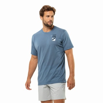 Męski t-shirt koszulka Jack Wolfskin VONNAN S/S GRAPHIC T M