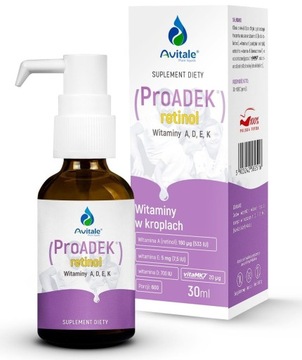 Krople ProADEK Retinol Avitale 30ml Witaminy