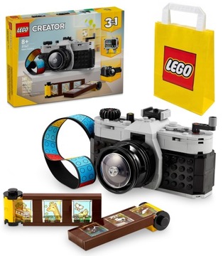 LEGO Creator Aparat w stylu retro Kamera Telewizor 31147 Klocki + Torba