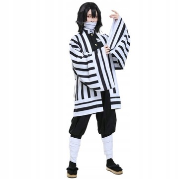 Demon Slayer Iguro Obanai Cosplay Kostium Peruka