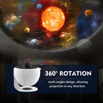 PROJEKTOR GWIAZDKOWY DO SYPIALNI NEBULA LAMPA NOCNA