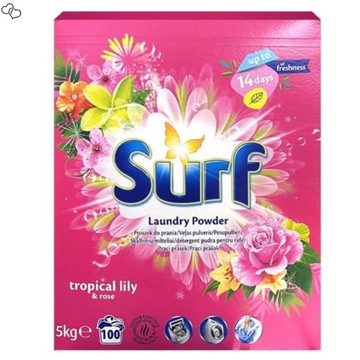 Surf perfumowany proszek 100 prań 5 kg Tropical Lily Rose uniwersalny