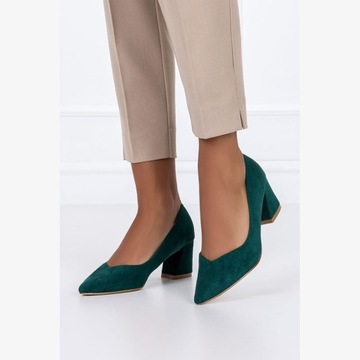 ТУФЛИ ЖЕНСКИЕ НА СТАБИЛЬНОМ КАБЛУКЕ, ОКОНЧАТЕЛЬНАЯ КОЖА, НОВЫЕ, размер 36.