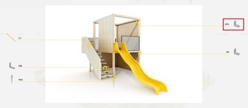 УГОЛ СТОЛЯРНЫЙ СОЕДИНИТЕЛЬ KPL5 50x50x35 1 шт.