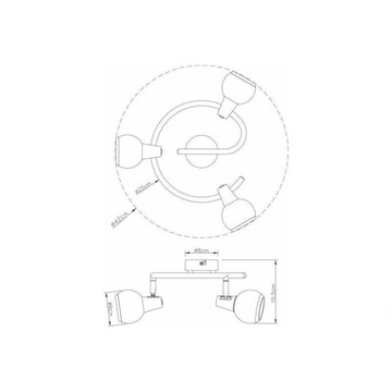 Копия - НАСТЕННЫЙ СВЕТИЛЬНИК REALITY LORIS 3XE14 817433-06 хром