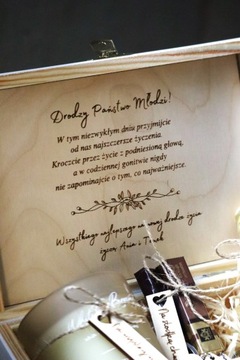 PREZENT NA ŚLUB NIEZBĘDNIK MAŁŻEŃSKI Wesele Pudełko BIAŁE Prezent PREMIUM