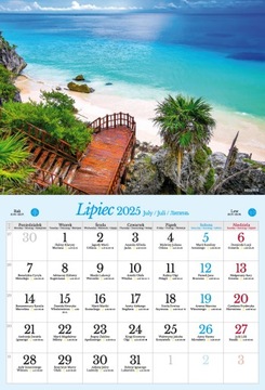 Альбом настенный календарь А3 2025. Экзотические пейзажи