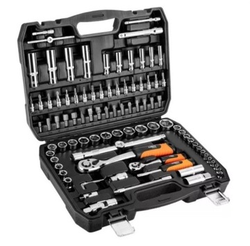 Zestaw narzędzi NEO TOOLS na prezent Klucze nasadowe w walizce 90 el.