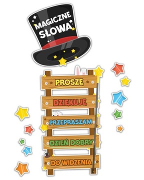 DEKORACJE SZKOLNE KLASOWE - MAGICZNE SŁOWA - LearnHow