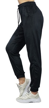 БАРХАТНЫЕ СПОРТИВНЫЕ БРЮКИ С ВЫСОКОЙ ПОСАДКОЙ 032 C, размер 6XL