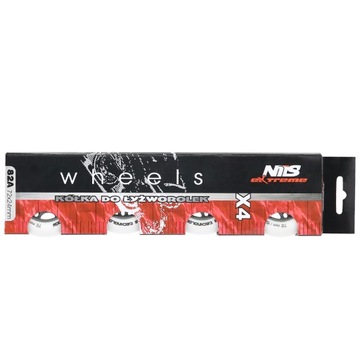 НАБОР ИЗ 4 ДИСКОВ NILS EXTREME 72 x 24 мм 82A PU БЕЛЫЙ УНИВЕРСАЛЬНЫЙ