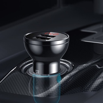 АВТОМОБИЛЬНОЕ ЗАРЯДНОЕ УСТРОЙСТВО BASEUS USB FAST МОЩНОСТЬЮ 24 ВТ ДЛЯ ПРИЖИГАТЕЛЯ