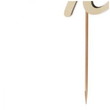 TOPPER na tort ŻYCIE PO 40 URODZINY drewno PIKER