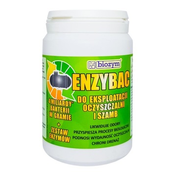 ENZYBAC 500g BAKTERIE do OCZYSZCZALNI proszek do SZAMBA Latryn 6 miesięcy