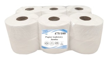 Papier toaletowy JUMBO 2w 475 listków 12 rolek