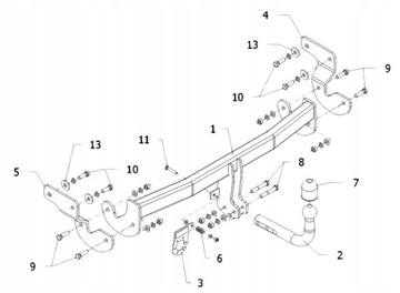 AUTO ZAŘÍZENÍ(HÁK) TÁŽNÝ HYUNDAI I40 SEDAN 4D OD2011