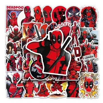 50 sztuk Disney Super Hero Deadpool Cartoon naklejki DIY gitara na laptopa