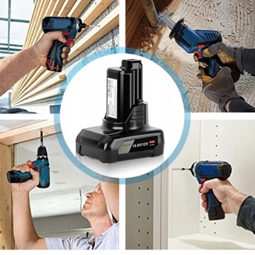 Профессиональный аккумулятор 2x для Bosch GBA 12 В 6,0 Ач