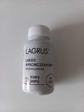 Lagrus lakier wykończeniowy do listew, mebli, korektor szary RAL 7035, 50ml