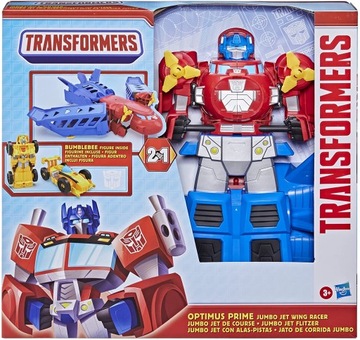 Hasbro Transformers wielki Optimus Prime Jumbo Jet Wing Racer Playset F0849