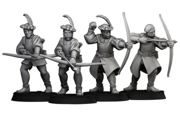 Empire Archers 5 szt.- Highlands Miniatures