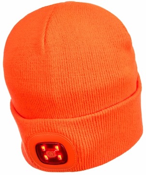 ШЛЯПА с 2 светодиодами, спереди белый, сзади красный USB