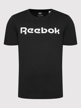 Reebok T-Shirt Classic Graphic Series Linear Logo GJ0136 Czarny Slim Fit