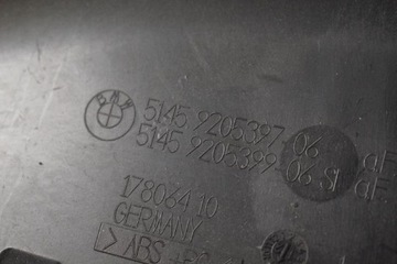 BMW 3 F30 2016 PANEL SPODNÍ DESKY ROZDĚLOVACÍ KRYT ZAKONČENÉ 9205399