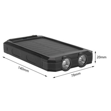 ЗАРЯДНОЕ УСТРОЙСТВО ДЛЯ ТЕЛЕФОНА SOLAR POWERBANK 30000 мАч