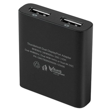 OWC Thunderbolt для двух портов DisplayPort 8K/5K/4K, 144 Гц