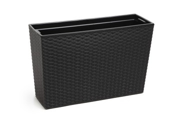 Donica wysoka Werbena Rattan + wkład 38l Doniczka
