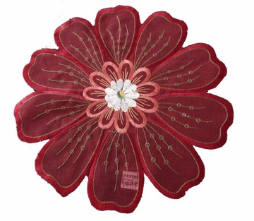 MG SERWETKA KWIATEK A67 HAFT BORDO 30cm CENA