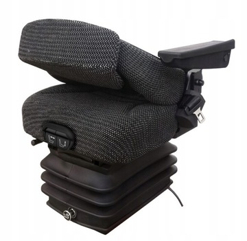 ПНЕВМАТИЧЕСКОЕ СИДЕНИЕ ДЛЯ ТРАКТОРА 12/24В КОМФОРТНОЕ, РЕГУЛИРУЕМОЕ