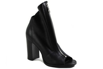 BOTKI BOCCATO 417.19Y-24 BLACK CZARNE LETNIE SKÓRA