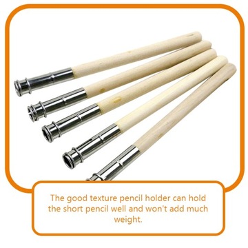 Деревянные удлинители для карандашей Металл уголь 10 шт.