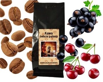 CZARNA PORZECZKA i WIŚNIA kawa ziarnista mielona 100g