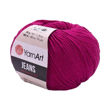 Włóczka YarnArt Jeans 91 fuksja 50g/160m