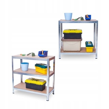 ПОЛКА ДЛЯ МАСТЕРСКОЙ, МЕТАЛЛ, 5 ПОЛОК, 180х90, ПРОЧНАЯ