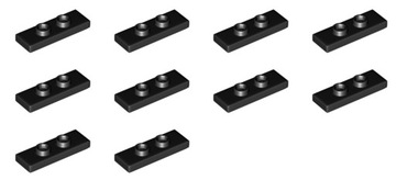 Lego 34103 Plate 1x3 With Studs Black 10szt. NOWE