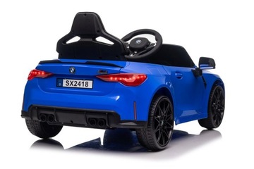Автомобиль на аккумуляторе BMW M4 Blue Electric Car для детей с дистанционным управлением