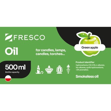 Мазут для ламп, фонариков и свечей 500мл ЯБЛОКО